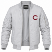 Men's Colgate Bomber Jacket | Color: Grey | Front