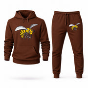 Men's Alabama State Hoodie Joggers Set - Brown digital placement mockup