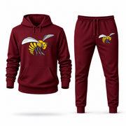 Men's Alabama State Hoodie Joggers Set - Burgundy digital placement mockup