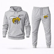 Men's Alabama State Hoodie Joggers Set - Grey digital placement mockup