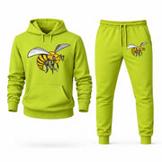 Men's Alabama State Hoodie Joggers Set - Lime Green digital placement mockup