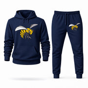 Men's Alabama State Hoodie Joggers Set - Navy digital placement mockup