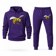Men's Alabama State Hoodie Joggers Set - Purple digital placement mockup
