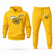 Men's Alabama State Hoodie Joggers Set - Yellow digital placement mockup