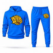 Men's Arkansas-Pine Bluff Hoodie Joggers Set - Azure digital placement mockup
