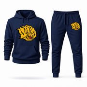 Men's Arkansas-Pine Bluff Hoodie Joggers Set - Navy digital placement mockup