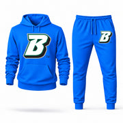 Men's Binghamton Hoodie Joggers Set - Azure digital placement mockup