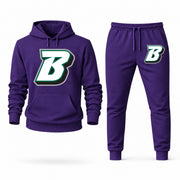 Men's Binghamton Hoodie Joggers Set - Purple digital placement mockup