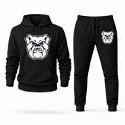 Men's Butler Hoodie Joggers Set - Black digital placement mockup