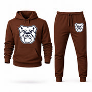 Men's Butler Hoodie Joggers Set - Brown digital placement mockup
