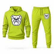 Men's Butler Hoodie Joggers Set - Lime Green digital placement mockup