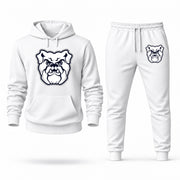 Men's Butler Hoodie Joggers Set - White digital placement mockup