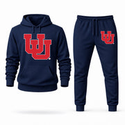 Men's Utah Hoodie Joggers Set - Navy digital placement mockup
