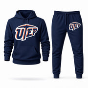 Men's UTEP Hoodie Joggers Set - Navy digital placement mockup