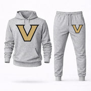 Men's Vanderbilt Hoodie Joggers Set - Grey digital placement mockup