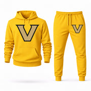 Men's Vanderbilt Hoodie Joggers Set - Yellow digital placement mockup