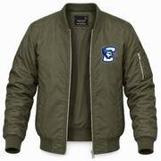 Men's Creighton Bomber Jacket | Color: Army Green | Front