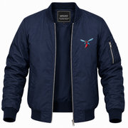 Men's Delaware State Bomber Jacket | Color: Navy | Front