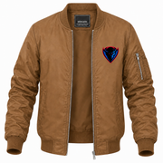 Men's DePaul Bomber Jacket | Color: Brown | Front
