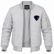 Men's DePaul Bomber Jacket | Color: Grey | Front