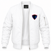Men's DePaul Bomber Jacket | Color: White | Front