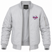 Men's Detroit Mercy Bomber Jacket | Color: Grey | Front