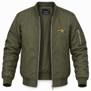 Men's Drexel Bomber Jacket | Color: Army Green | Front