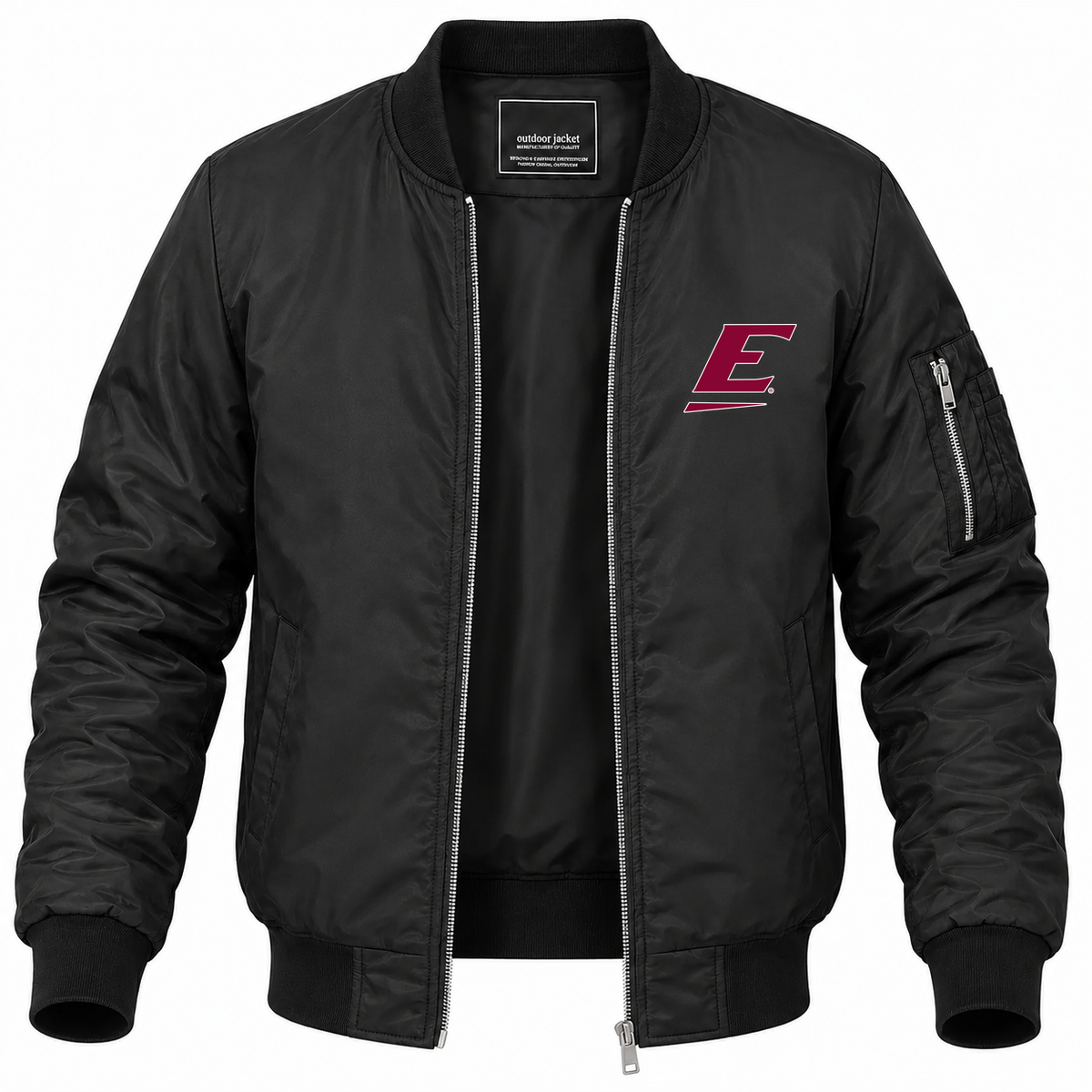 Men's Eastern Kentucky Bomber Jacket | Color: Black | Front