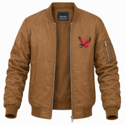 Men's Eastern Washington Bomber Jacket | Color: Brown | Front