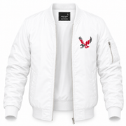 Men's Eastern Washington Bomber Jacket | Color: White | Front