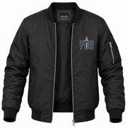 Men's Fairleigh Dickinson Bomber Jacket | Color: Black | Front