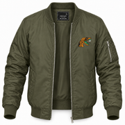 Men's Florida A&M Bomber Jacket | Color: Army Green | Front