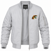 Men's Florida A&M Bomber Jacket | Color: Grey | Front