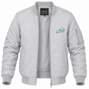 Men's Florida Gulf Coast Bomber Jacket | Color: Grey | Front