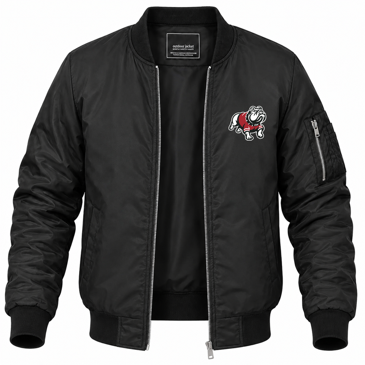Men's Gardner-Webb Bomber Jacket | Color: Black | Front