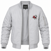 Men's Gardner-Webb Bomber Jacket | Color: Grey | Front