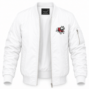Men's Gardner-Webb Bomber Jacket | Color: White | Front