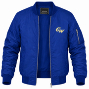 Men's George Washington Bomber Jacket | Color: Blue | Front
