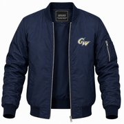 Men's George Washington Bomber Jacket | Color: Navy | Front