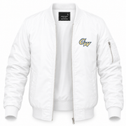 Men's George Washington Bomber Jacket | Color: White | Front