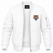 Men's Idaho State Bomber Jacket | Color: White | Front