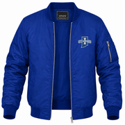 Men's Indiana State Bomber Jacket | Color: Blue | Front