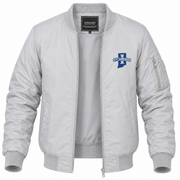 Men's Indiana State Bomber Jacket | Color: Grey | Front