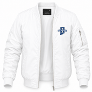 Men's Indiana State Bomber Jacket | Color: White | Front