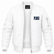 Men's Jackson State Bomber Jacket | Color: White | Front