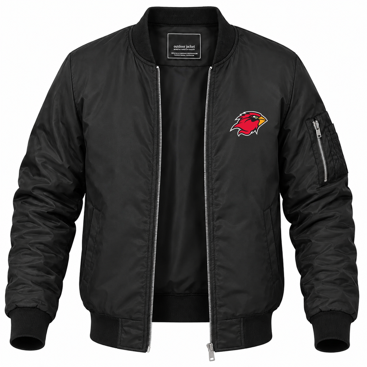 Men's Lamar Bomber Jacket | Color: Black | Front