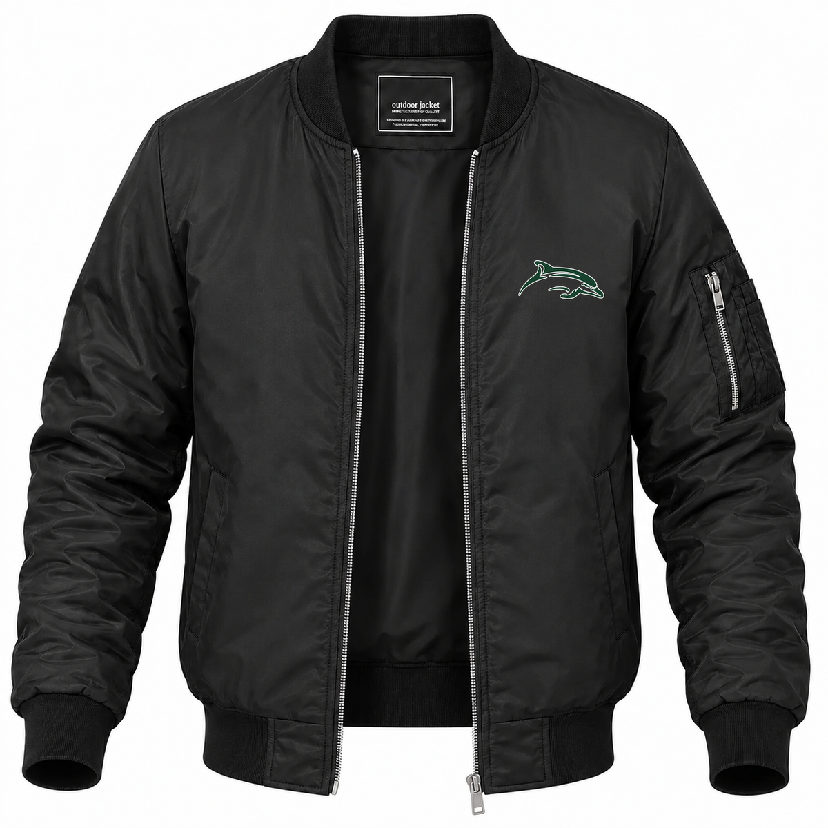 Men's Le Moyne Bomber Jacket | Color: Black | Front