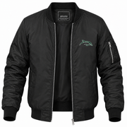 Men's Le Moyne Bomber Jacket | Color: Black | Front