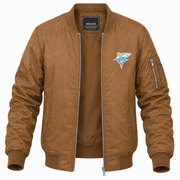 Men's Long Island Bomber Jacket | Color: Brown | Front
