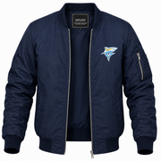Men's Long Island Bomber Jacket | Color: Navy | Front
